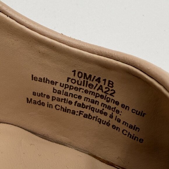 Karl Lagerfeld Paris Royale Pointed Toe Pumps Beige Leather - Picture 7 of 7